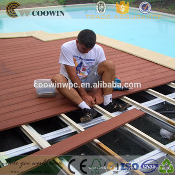 Revestimento de borracha impermeável ao ar livre da madeira do wpc do laminado